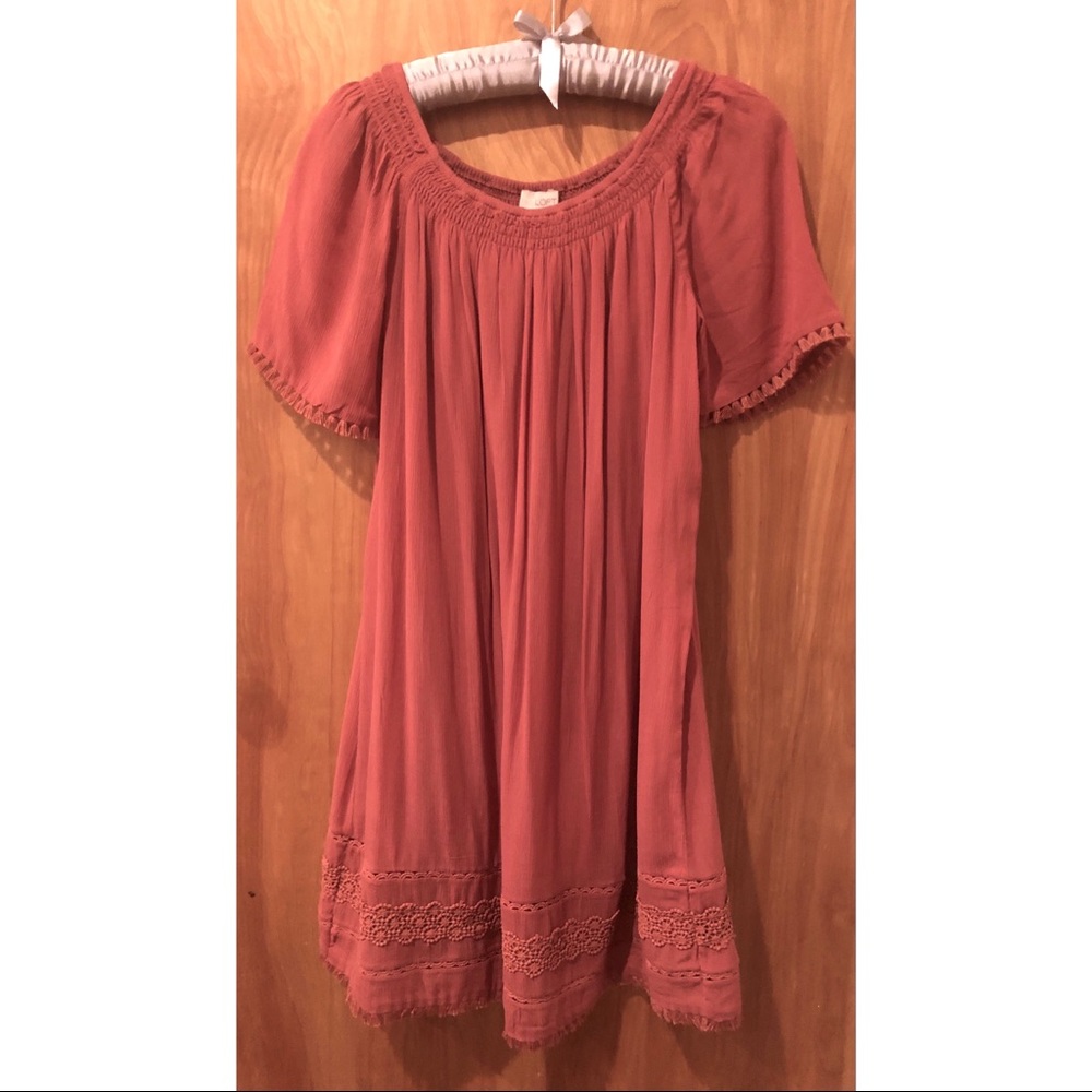 Loft Outlet - Orange Babydoll Dress